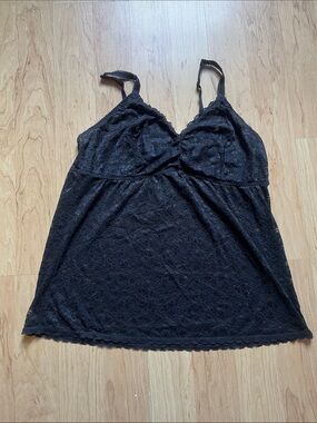 torrid Black Lace Trim Camisole Tank